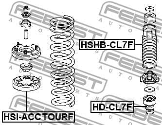 Protective Cap/Bellow, shock absorber HSHB-CL7F - image 2