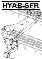 Mounting, control/trailing arm HYAB-SFR - image 2