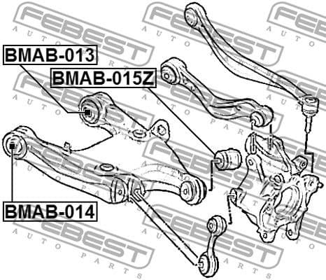 Mounting, control/trailing arm BMAB-013 - image 2