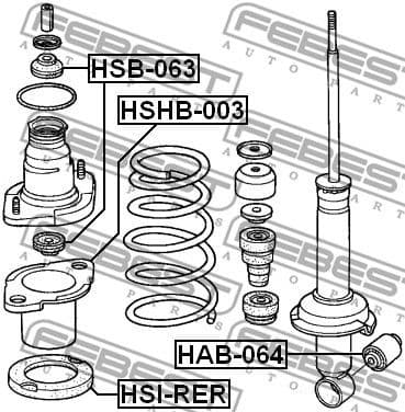 Spacer Tube, shock absorber HSB-063 - image 2