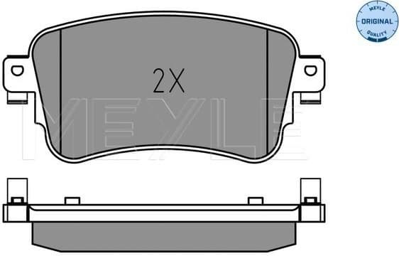 Brake Pad Set, disc brake MEYLE-ORIGINAL: True to OE. 025 225 8818