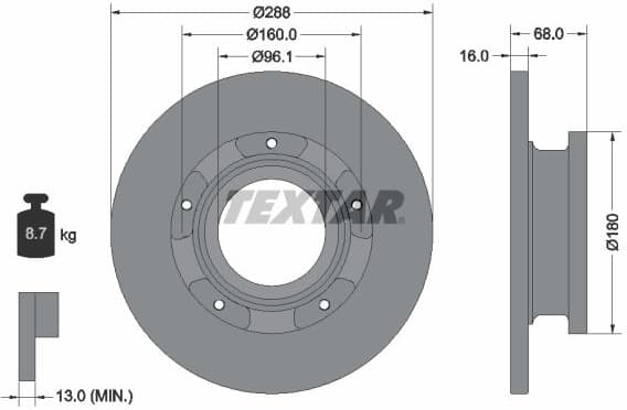 Brake Disc PRO 93260703