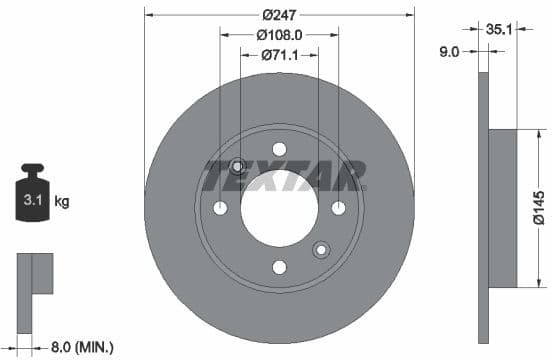 Brake Disc PRO 92111703