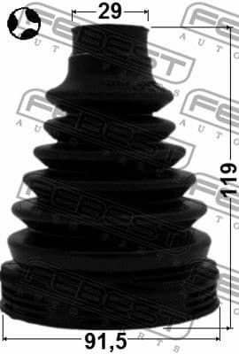Bellow Kit, drive shaft 2915-FLIIFT - image 2