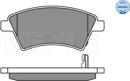 Brake Pad Set, disc brake MEYLE-ORIGINAL: True to OE. 025 243 9116/W - image 2