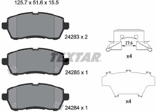 Brake Pad Set, disc brake 2428303