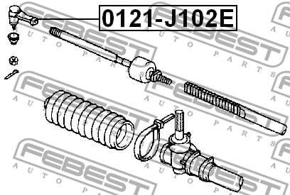 Tie Rod End 0121-J102E - image 2