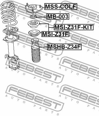 Suspension Strut Support Mount MSS-COLF - image 2
