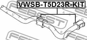 Mounting, stabiliser bar VWSB-T5D23R-KIT