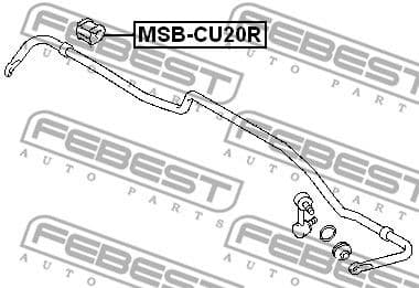 Mounting, stabiliser bar MSB-CU20R - image 2