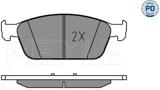 Brake Pad Set, disc brake MEYLE-PD: Advanced performance and design. 025 255 5518/PD - image 2