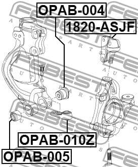Mounting, control/trailing arm OPAB-010Z - image 2