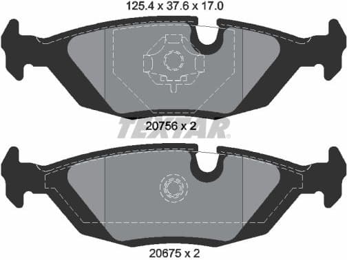 Brake Pad Set, disc brake Q+ 2067502