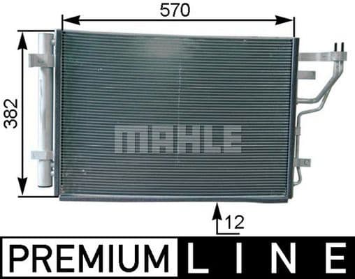 Condenser, air conditioning BEHR *** PREMIUM LINE *** AC 442 000P