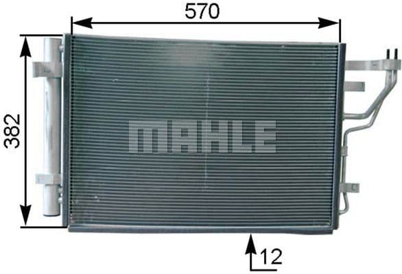 Condenser, air conditioning BEHR *** PREMIUM LINE *** AC 442 000P - image 2