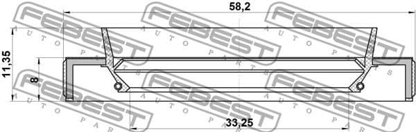 Shaft Seal, drive shaft 95HBY-35580811R - image 2