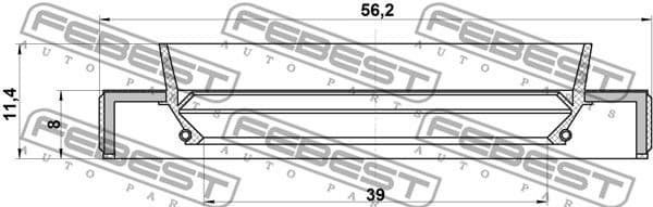 Shaft Seal, drive shaft 95HBY-41560811L - image 2