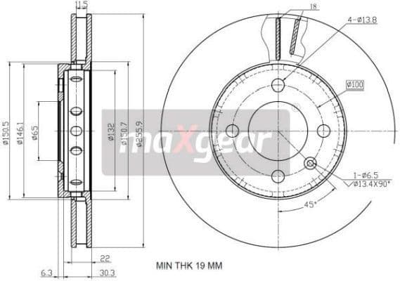 Brake Disc 19-2856 - image 2