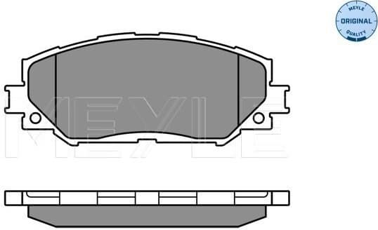 Brake Pad Set, disc brake MEYLE-ORIGINAL: True to OE. 025 243 3617