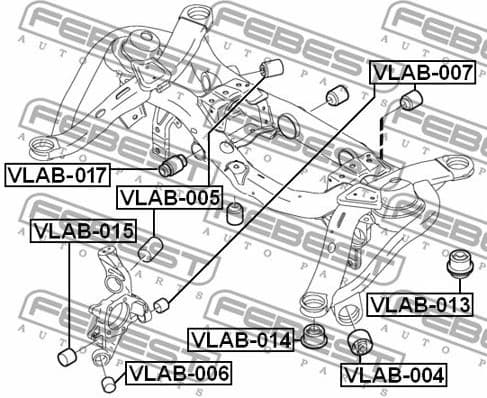 Bushing, axle beam VLAB-017 - image 2