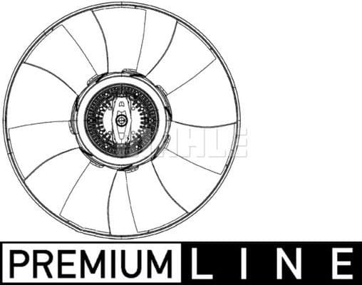Fan, engine cooling BEHR *** PREMIUM LINE *** CFF 492 000P