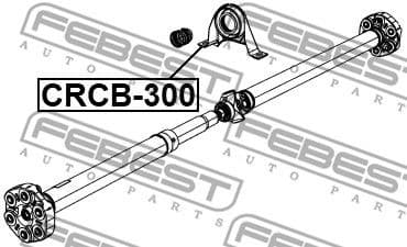 Bearing, propshaft centre bearing CRCB-300 - image 2