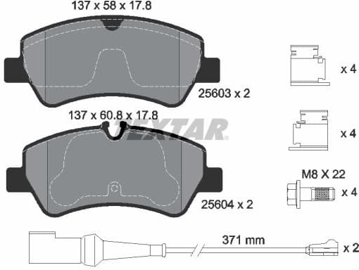 Brake Pad Set, disc brake Q+ 2560303