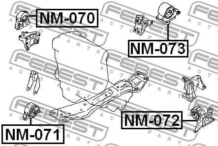 Mounting, engine NM-071 - image 2