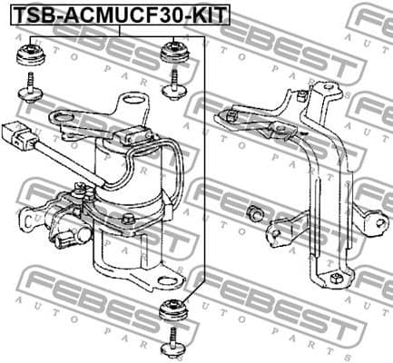 Mounting, air compressor TSB-ACMUCF30-KIT - image 2