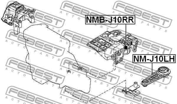 Mounting, engine NM-J10LH - image 2