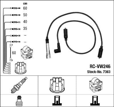 Ignition Cable Kit RC-VW246