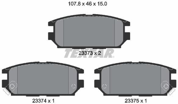 Brake Pad Set, disc brake 2337301