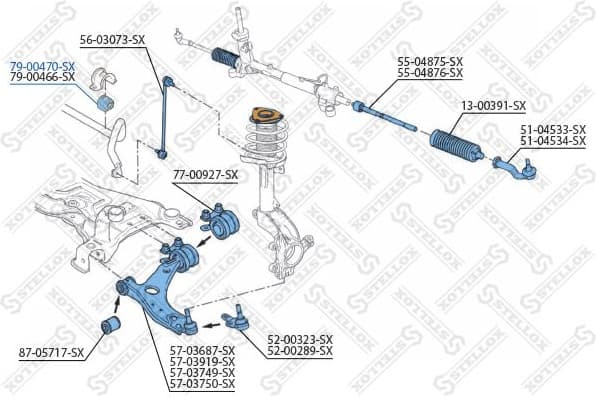 Mounting, stabiliser bar 79-00470-SX - image 2