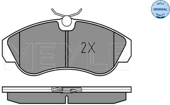 Brake Pad Set, disc brake MEYLE-ORIGINAL: True to OE. 025 217 9919/W