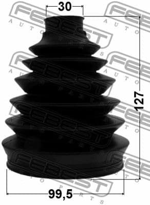 Bellow Kit, drive shaft 0217P-V42 - image 2
