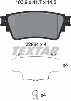 Brake Pad Set, disc brake 2286401