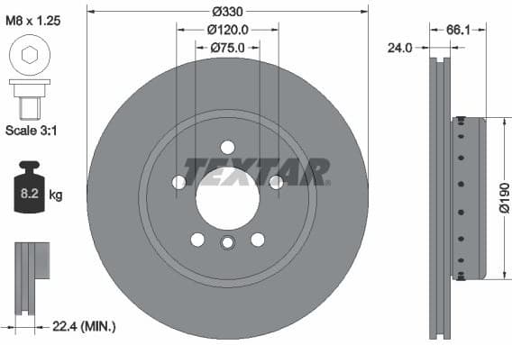 Brake Disc PRO+ 92265825