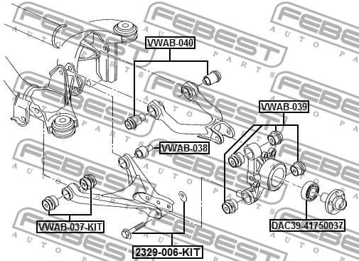 Camber Correction Screw Set 2329-006-KIT - image 2