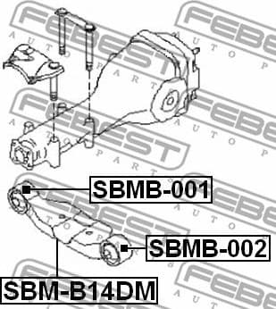 Mounting, differential SBMB-002 - image 2