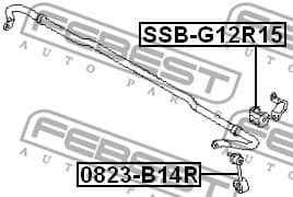 Mounting, stabiliser bar SSB-G12R15 - image 2