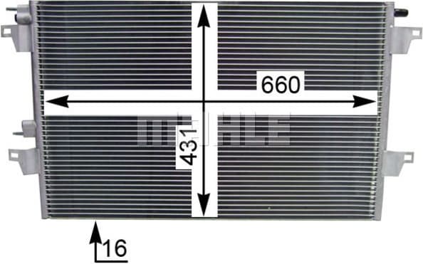 Condenser, air conditioning BEHR AC 365 000S - image 5