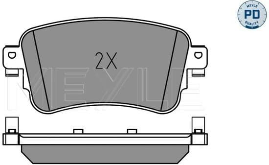 Brake Pad Set, disc brake MEYLE-PD: Advanced performance and design. 025 225 8818/PD - image 2