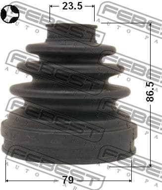 Bellow, drive shaft 0215-071T - image 2