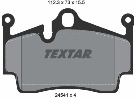 Brake Pad Set, disc brake Q+ 2454101