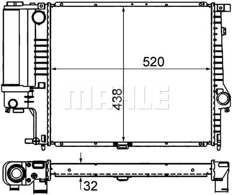 Radiator, engine cooling BEHR *** PREMIUM LINE *** CR 327 000P - image 2