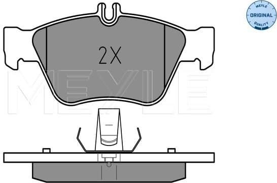 Brake Pad Set, disc brake MEYLE-ORIGINAL: True to OE. 025 216 6419