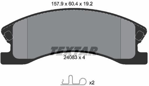 Brake Pad Set, disc brake 2408301