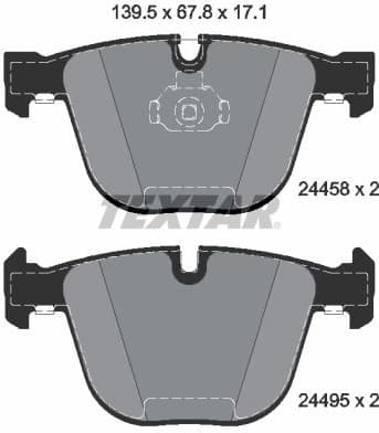 Brake Pad Set, disc brake Q+ 2445801
