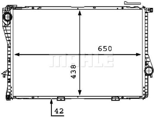 Radiator, engine cooling BEHR *** PREMIUM LINE *** CR 298 000P - image 2