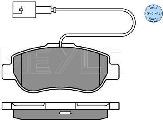 Brake Pad Set, disc brake MEYLE-ORIGINAL: True to OE. 025 240 7217/W
